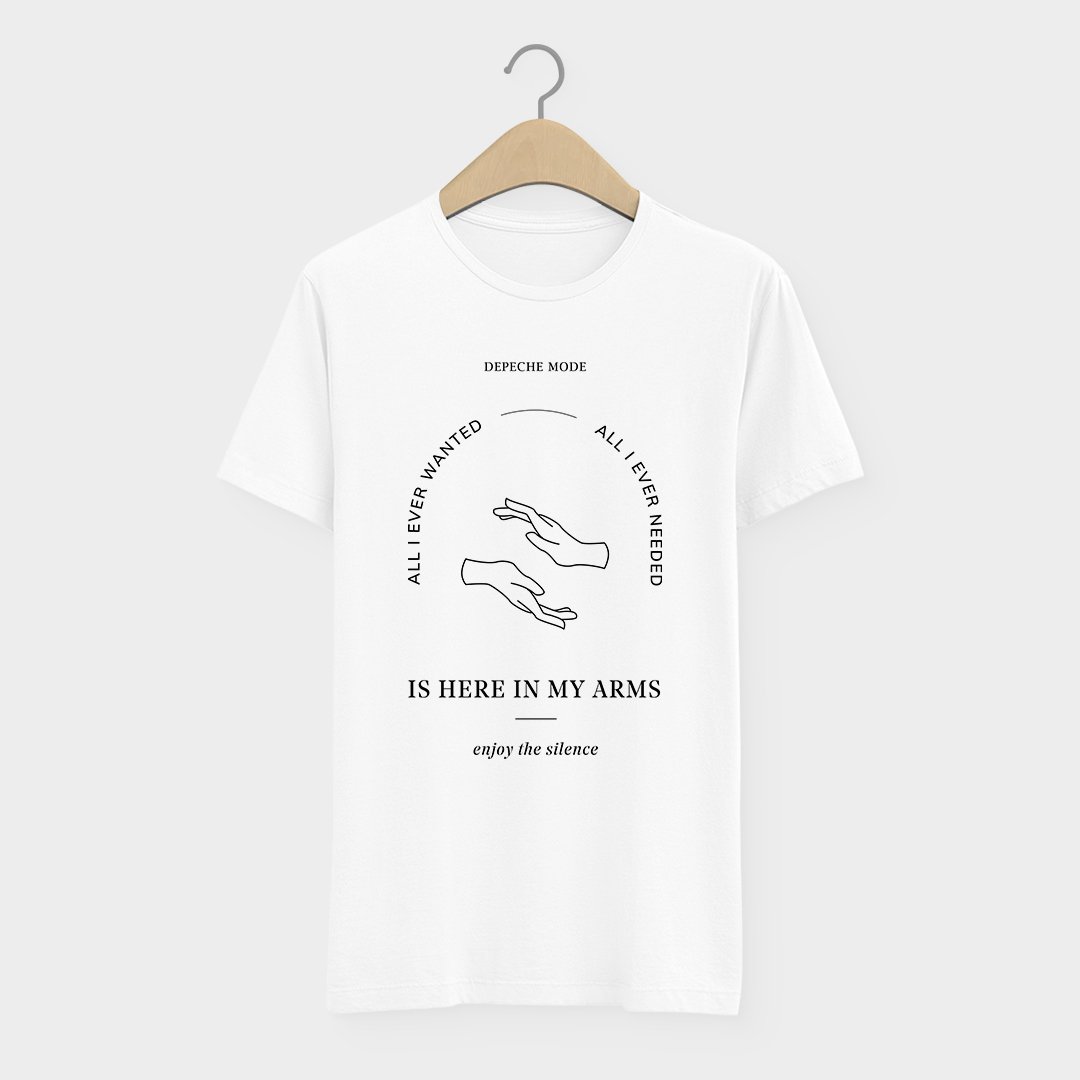 Nome do produto: Camiseta Depeche Mode Enjoy The Silence Violator 