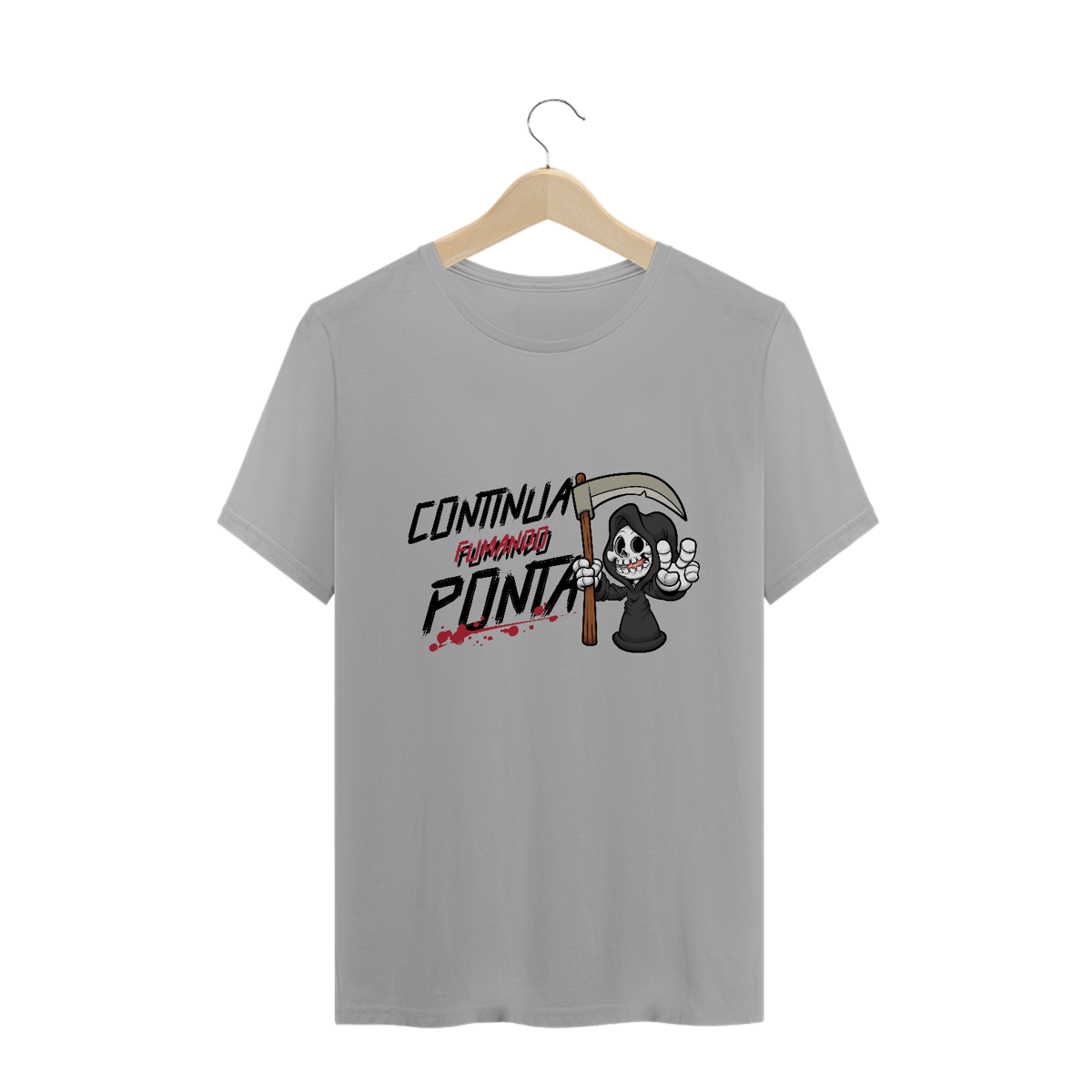 Nome do produto: continua fumando ponta camiseta 
