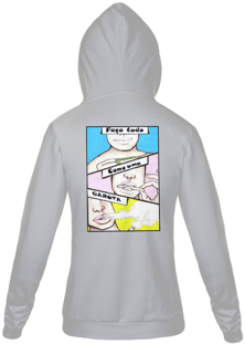 Nome do produtoFaça tudo como uma garota moletom com zíper unissex
