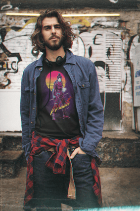 Camisa Apex Legends - Wraith Retrowave