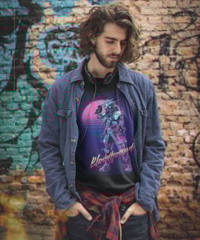 Camisa Apex Legends - Bloodhound Retrowave