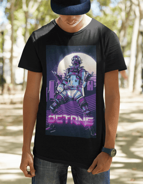Camisa Apex Legends - Octane retrowave