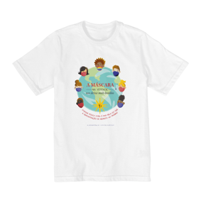 Camiseta Máscara infantil branca (10 a 14 anos) 