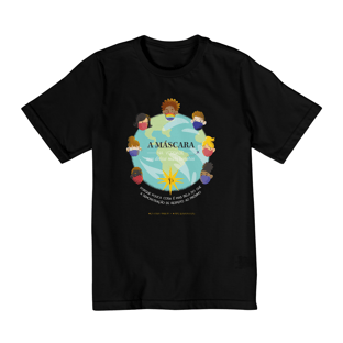 Nome do produtoCamiseta Máscara infantil preta (10 a 14 anos)