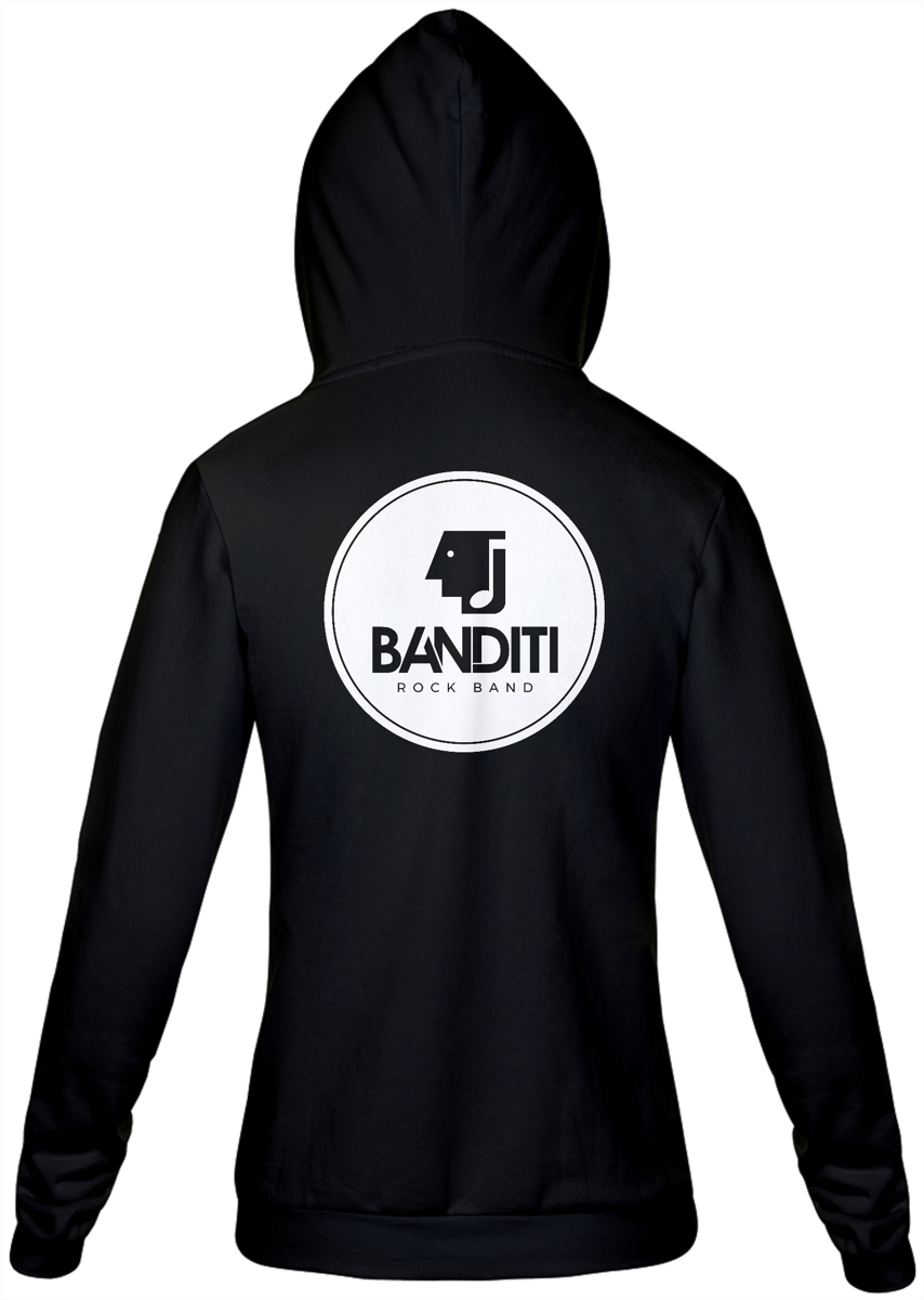 Nome do produto: Moletom com Zíper - Banditi Rock Band