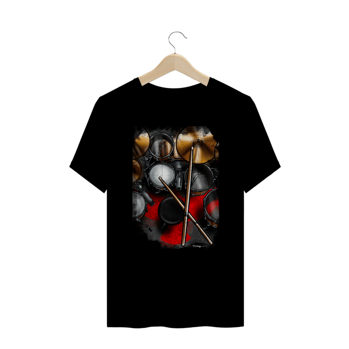 Nome do produto: Camiseta Plus Size - Hawkins Drums