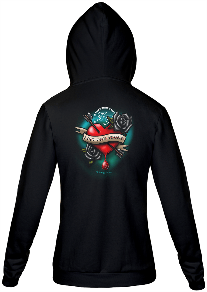 Nome do produto: Moletom com Zíper - Love Dies Young