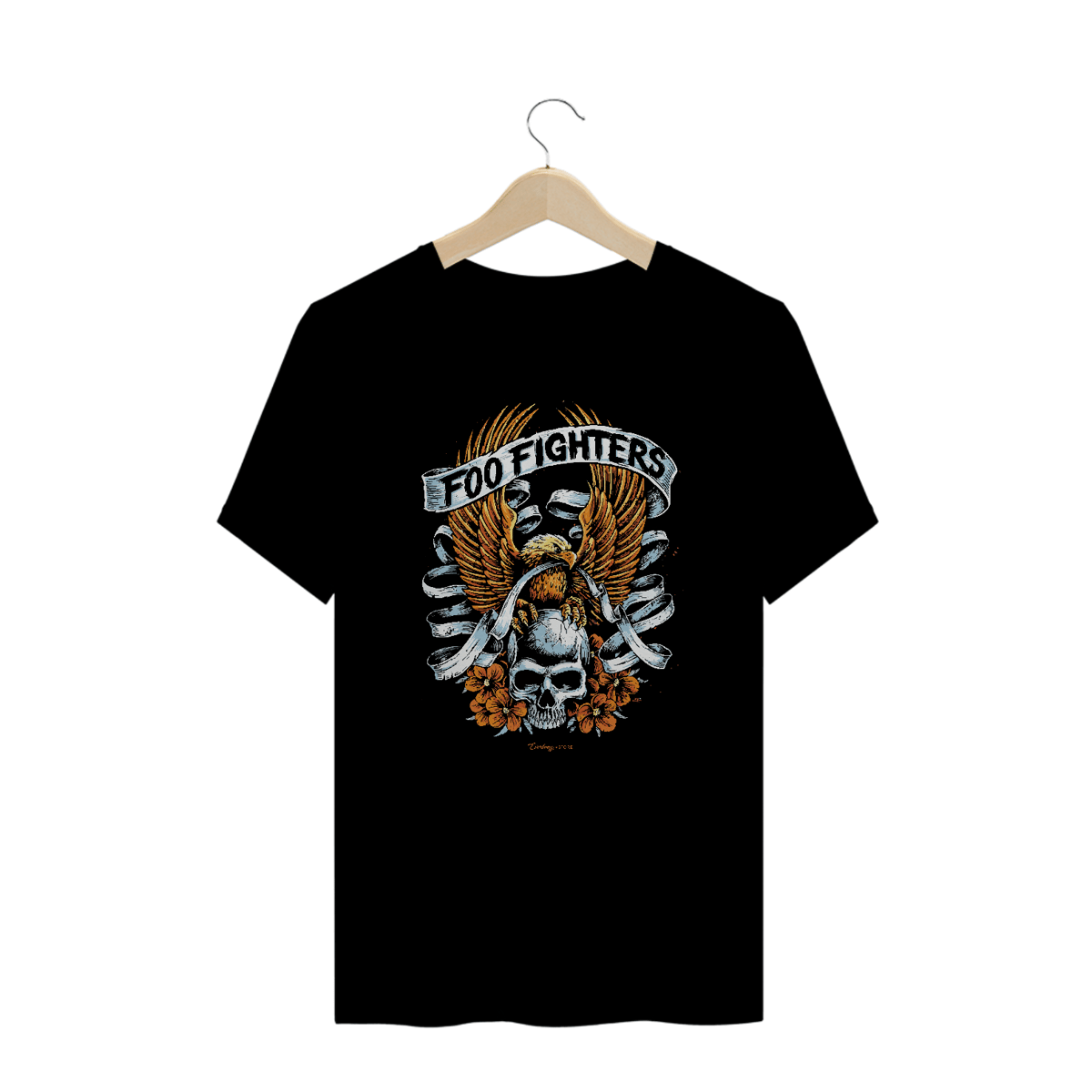 Nome do produto: Camiseta Plus Size - Eagle Foo Fighters