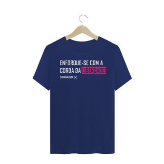 Nome do produto Camiseta enforque-se com a corda da liberdade II Rosa