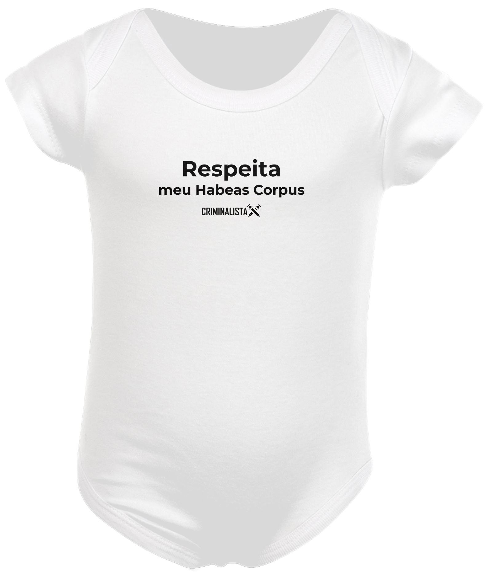 Body infantil branco RESPEITA meu Habeas Corpus