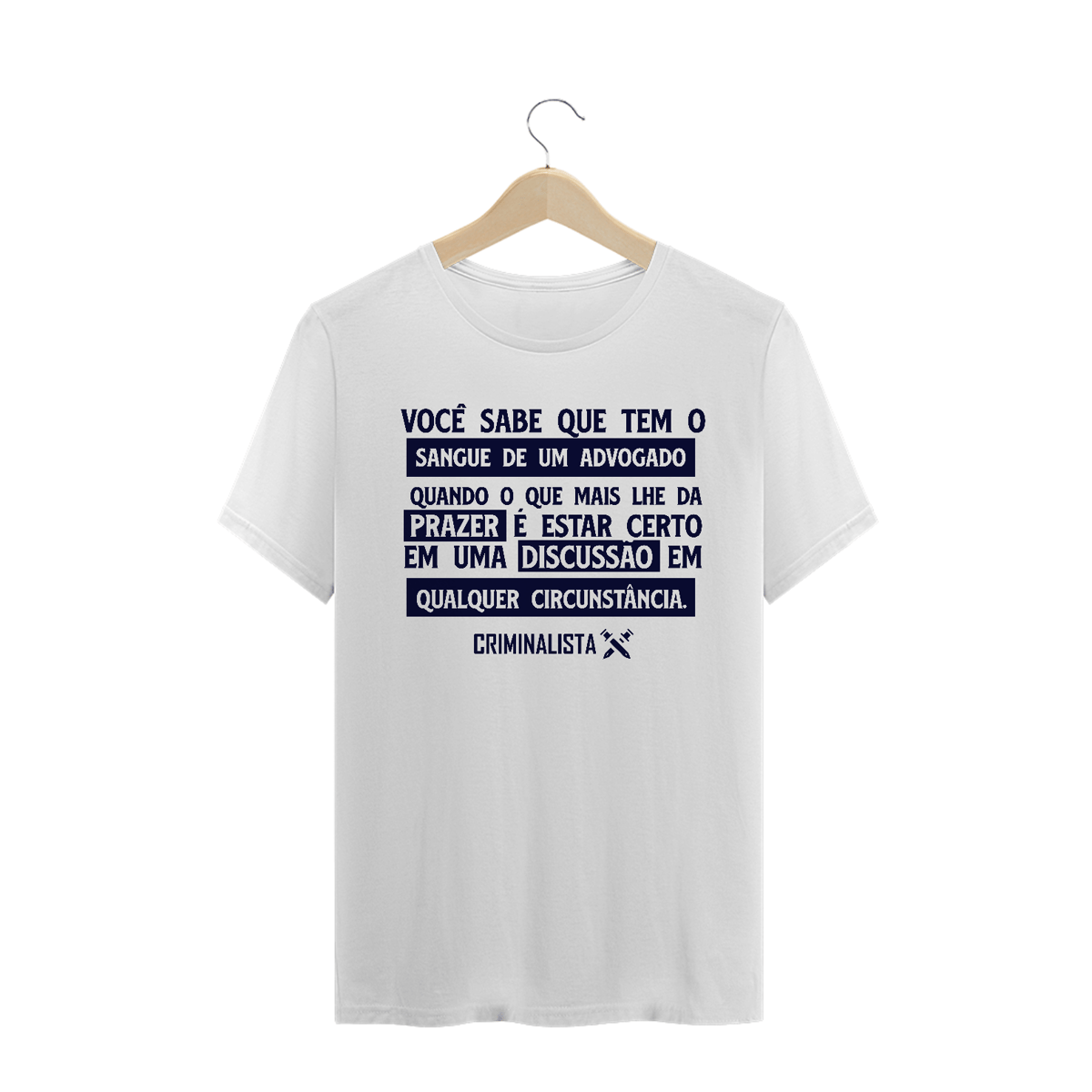 Nome do produto: Camiseta sangue de advogado