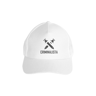 Nome do produto Boné americano com tela Criminalista modelo 01