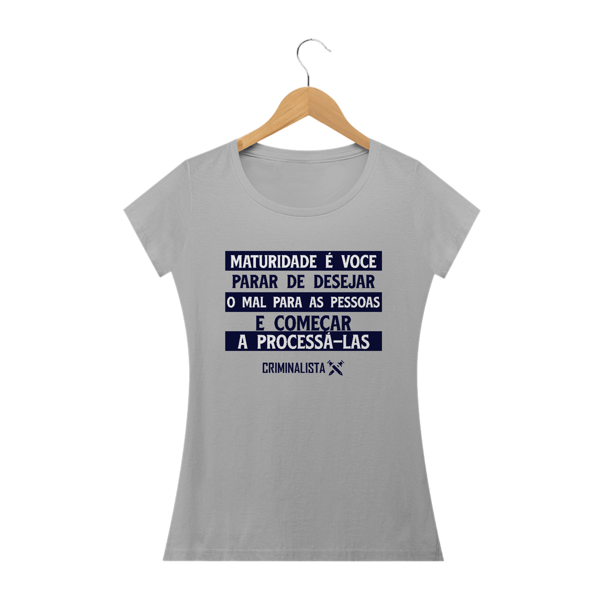 Nome do produto: Camiseta maturidade é você parar de desejar o mal para as pessoas e começar a processá-las