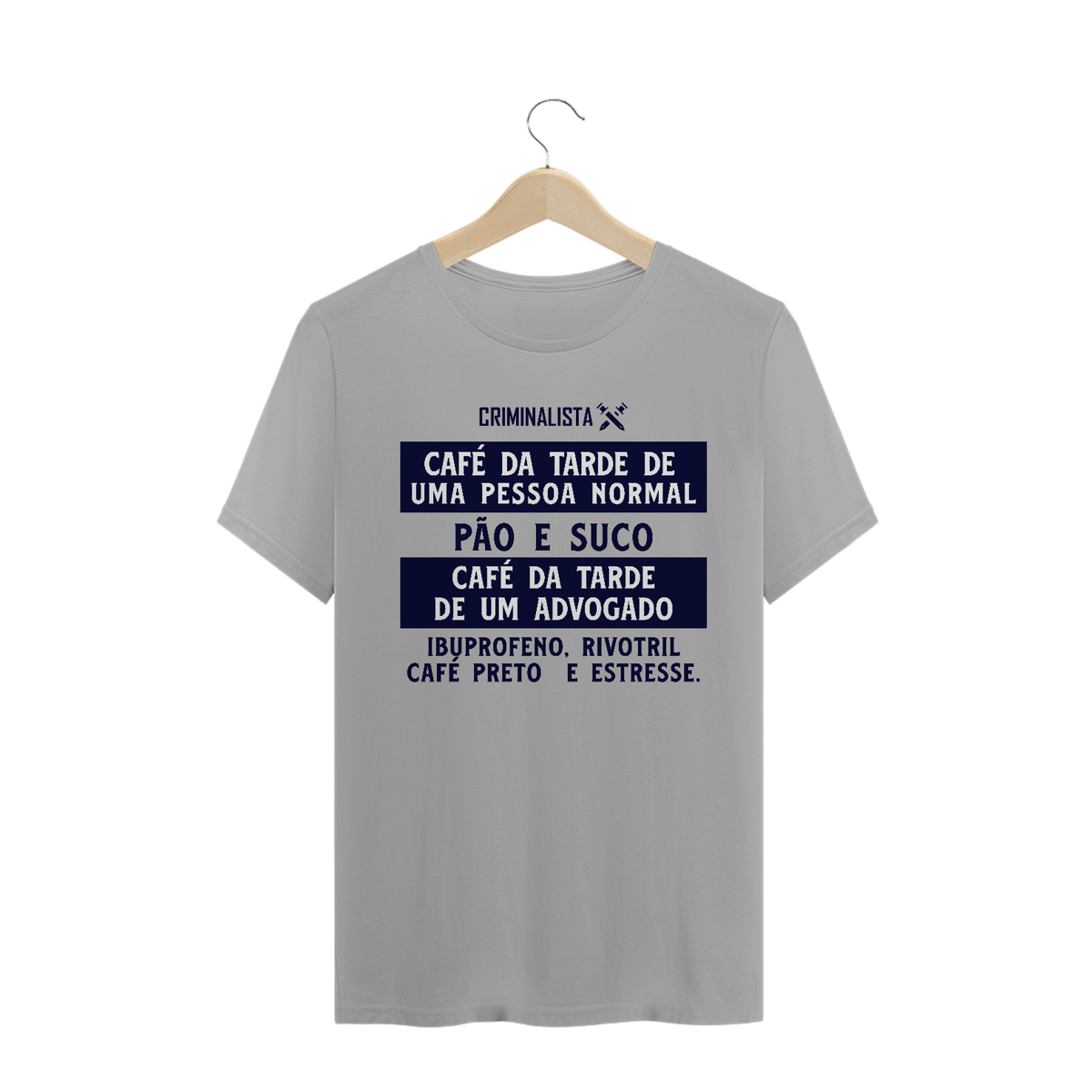 Nome do produto: Camiseta café da tarde de um advogado