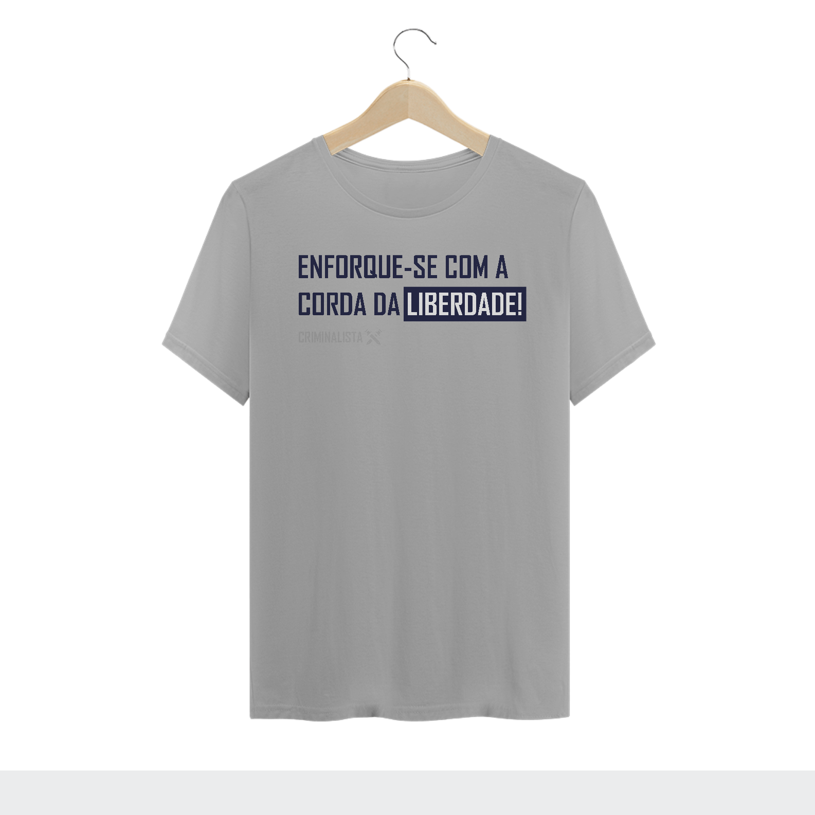 Camiseta enforque-se com a corda da liberdade II