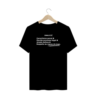 Nome do produto Camiseta PLUS SIZE Respeito às regras do jogo