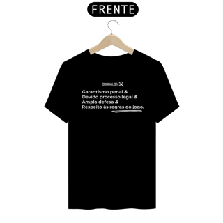 Nome do produto Camiseta Masculina Estampa Branca Respeito às Regras do Jogo