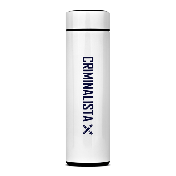 Garrafa Térmica Criminalista X Azul 