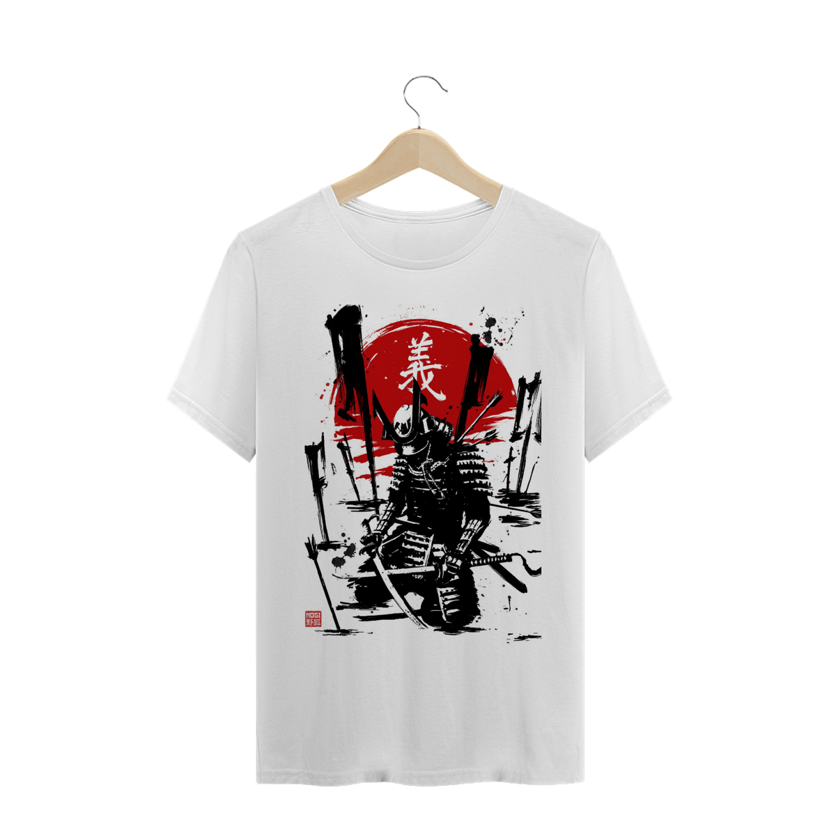 Nome do produto: Camisa Branca Samurai Masculina 
