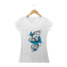 Camisa Feminina Blue Butterfly