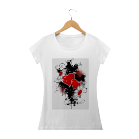 Camisa Feminina Heart with Flower