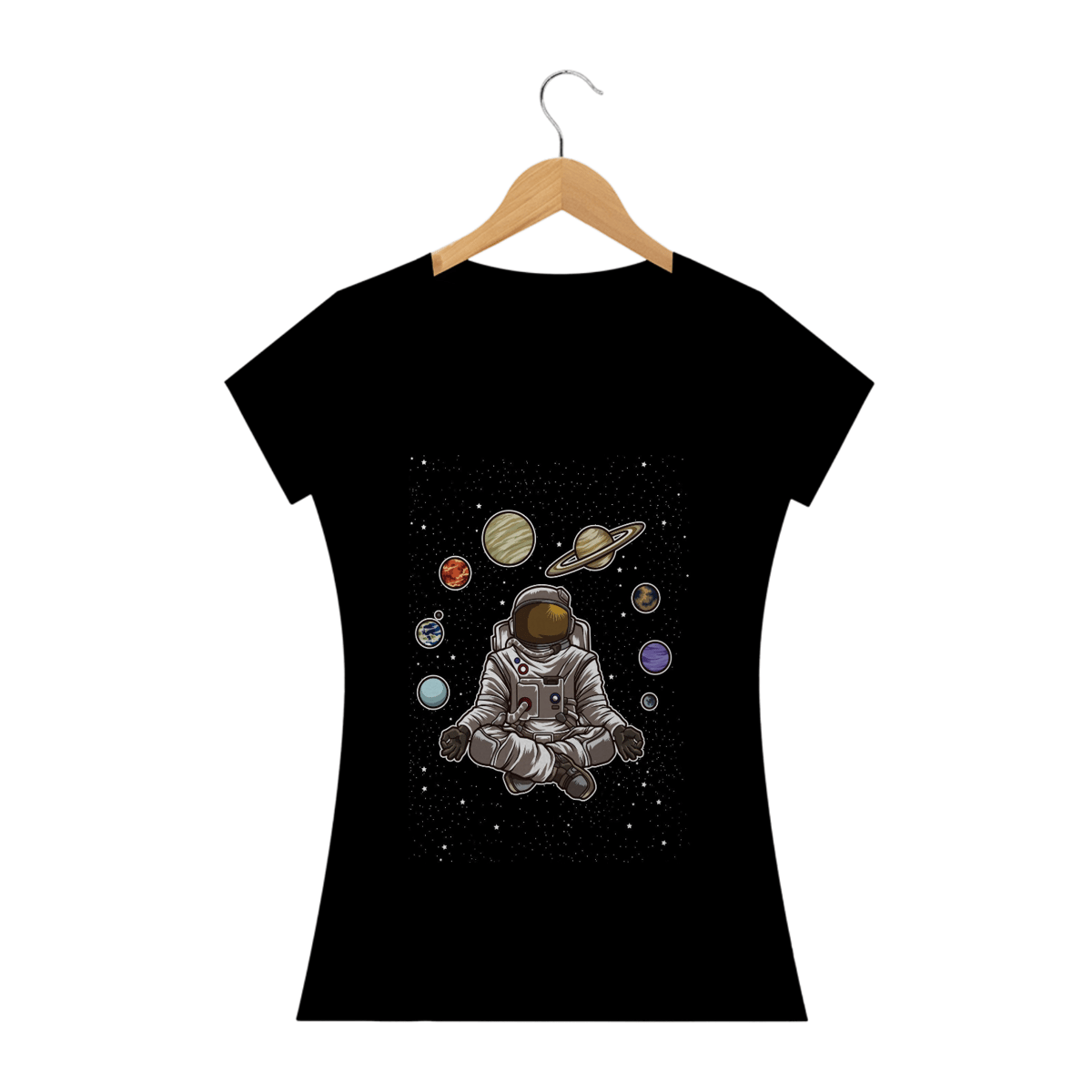 Nome do produto: Camisa Feminina Astronaut Meditation