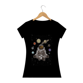Camisa Feminina Astronaut Meditation