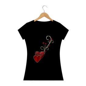 Camisa Feminina Heart Flowers