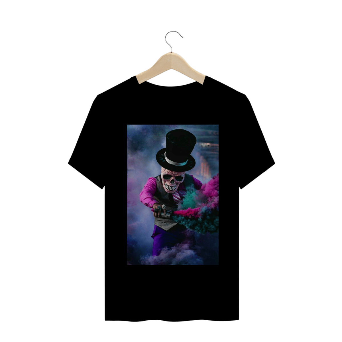 Nome do produto: Camisa Masculina Skull in Smoke