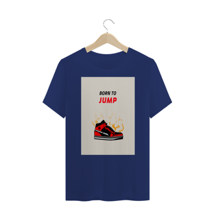 Nome do produtoCAMISETA PLUS SIZE BORN TO JUMP UNISSEX