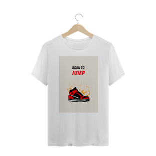 Nome do produtoCAMISETA PLUS SIZE BORN TO JUMP UNISSEX