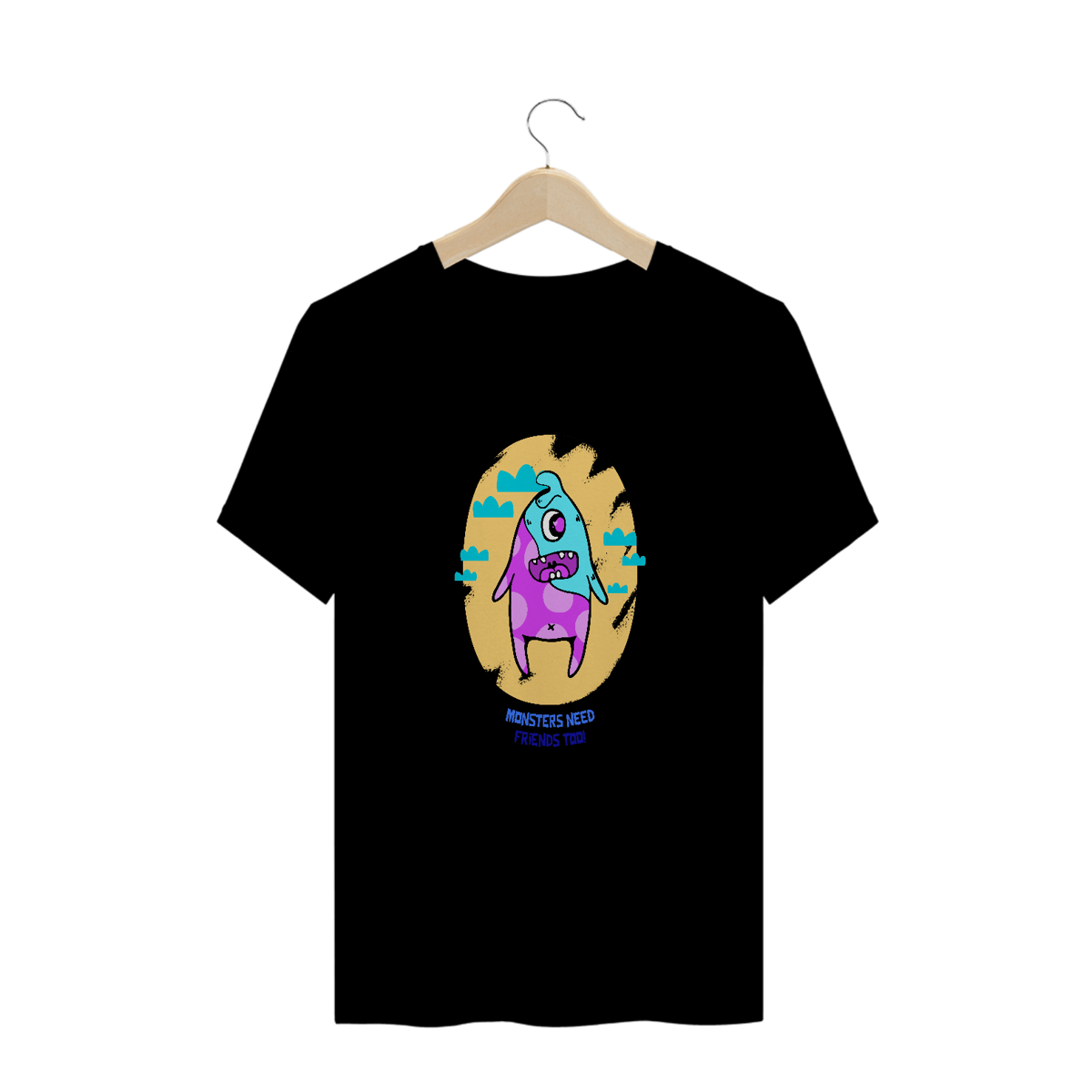 Nome do produto: CAMISETA PLUS SIZE MONSTERS UNISSEX