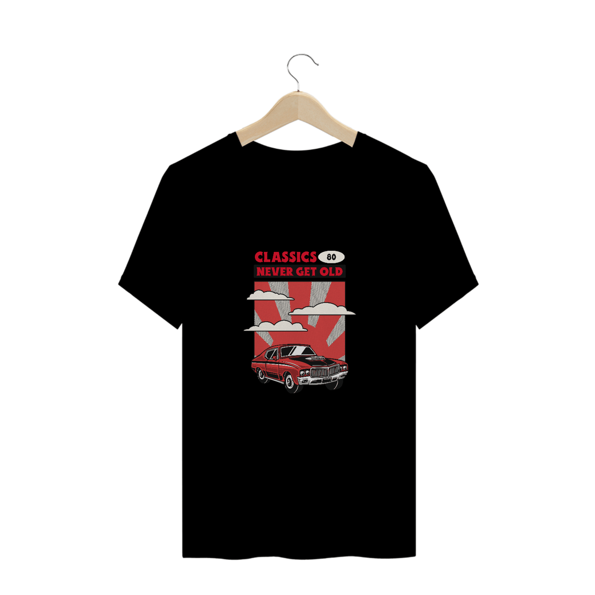 Nome do produto: CAMISETA PLUS SIZE NEVER GET OLD