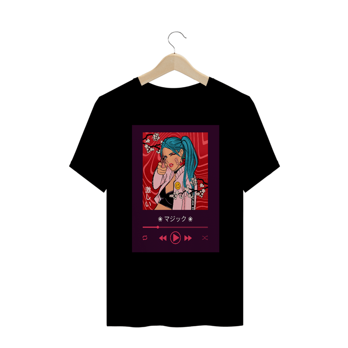 Nome do produto: CAMISETA PLUS SIZE ANIME CEREJEIRA