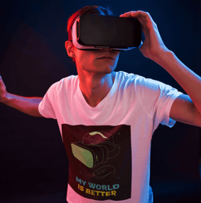 CAMISETA GAMER VR