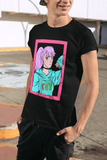 Camiseta masculina anime