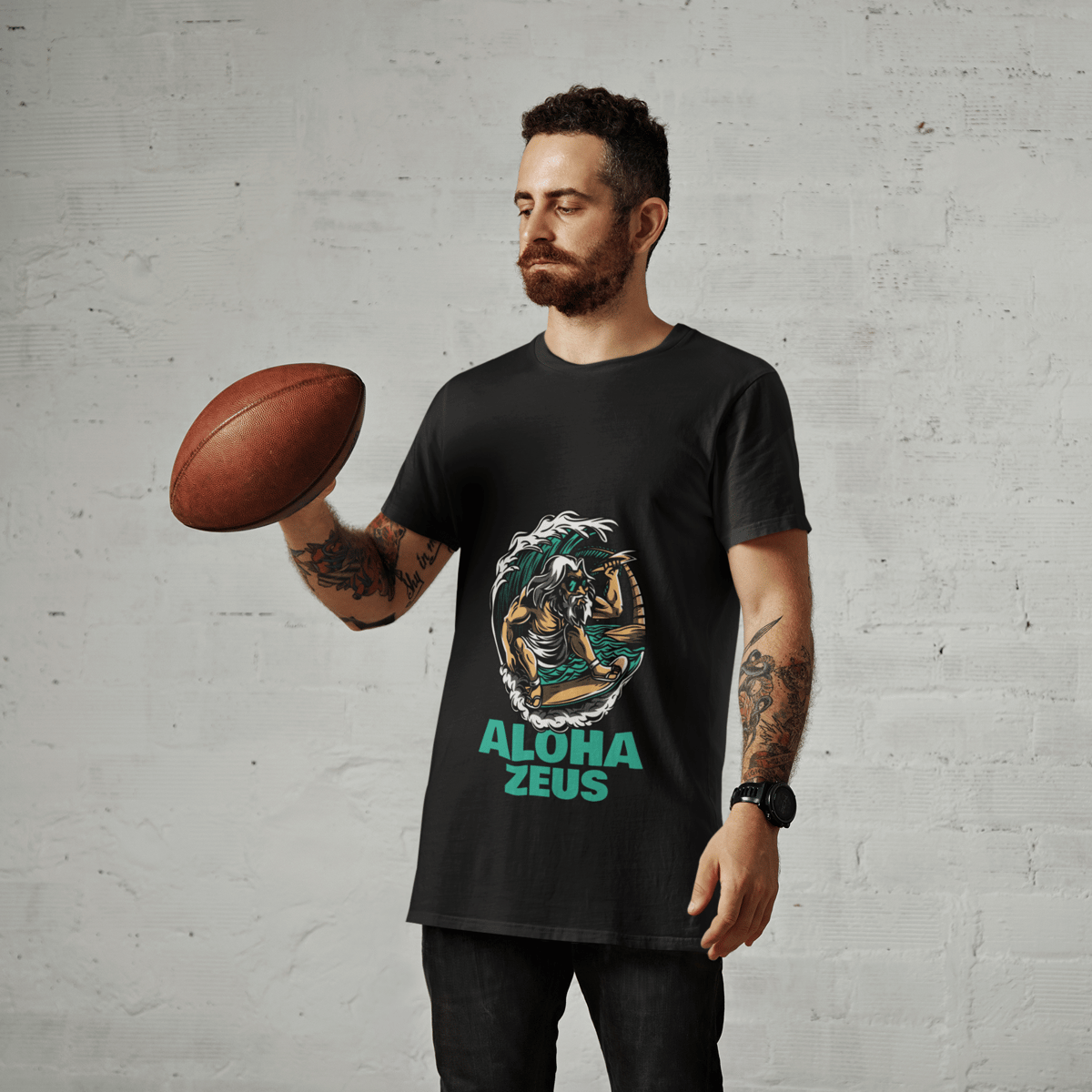 Nome do produto: CAMISETA ALOHA ZEUS