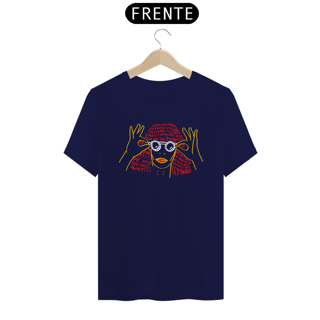 Nome do produto Camiseta Mutante (Rita Lee) Desenho  (PRETO/ROXO/AZUL MARINHO)
