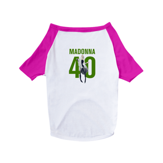 Nome do produto Camiseta Pet (Madonna 40 anos)