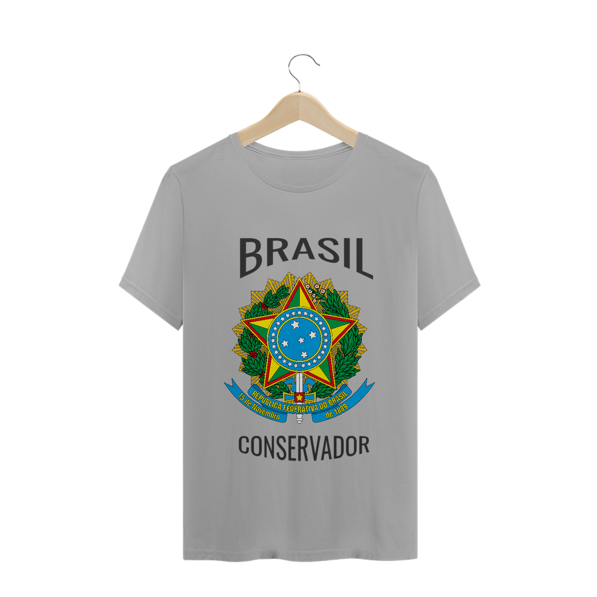 Nome do produto: Camiseta Brasão da Republica 