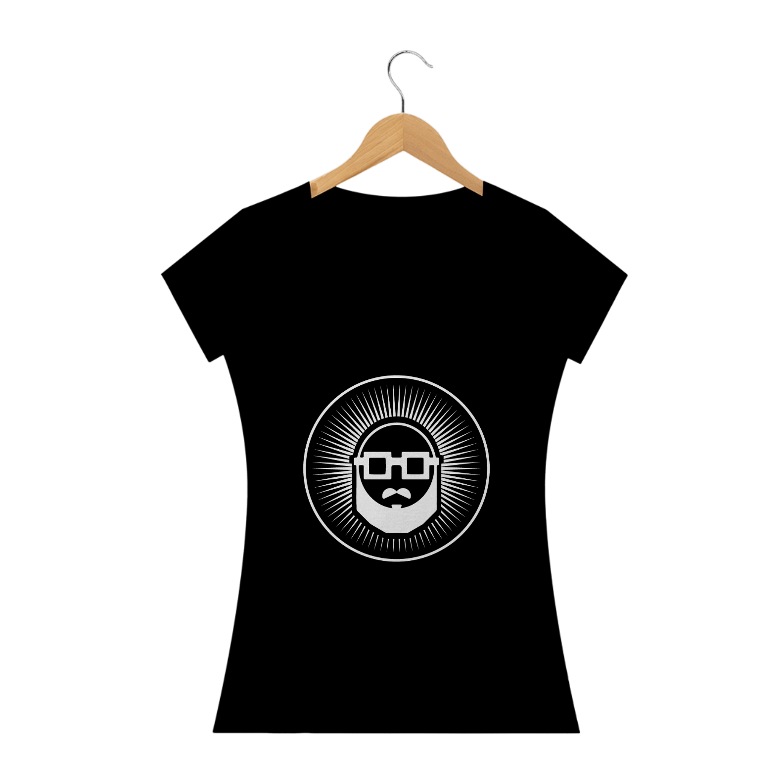 Camiseta Feminina Santo Geek Negative