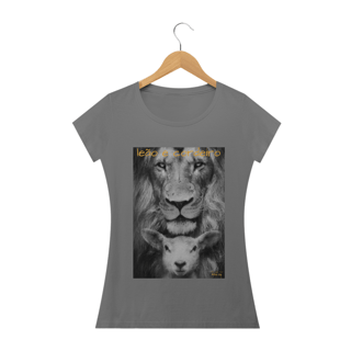 LEÃO E CORDEIRO - ESTONADA - BABY LOOK