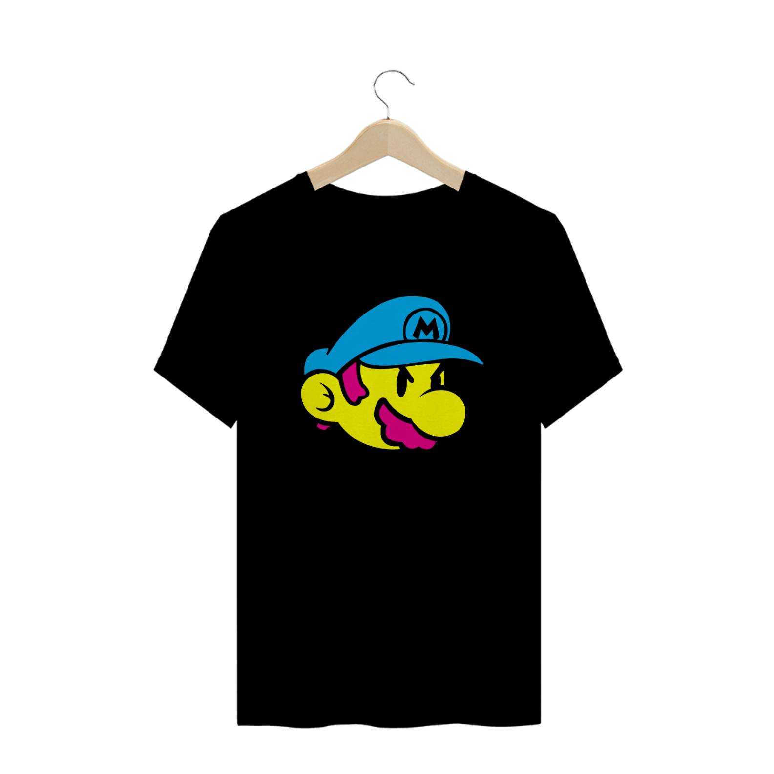 T-Shirt Face Mario (Colorido)