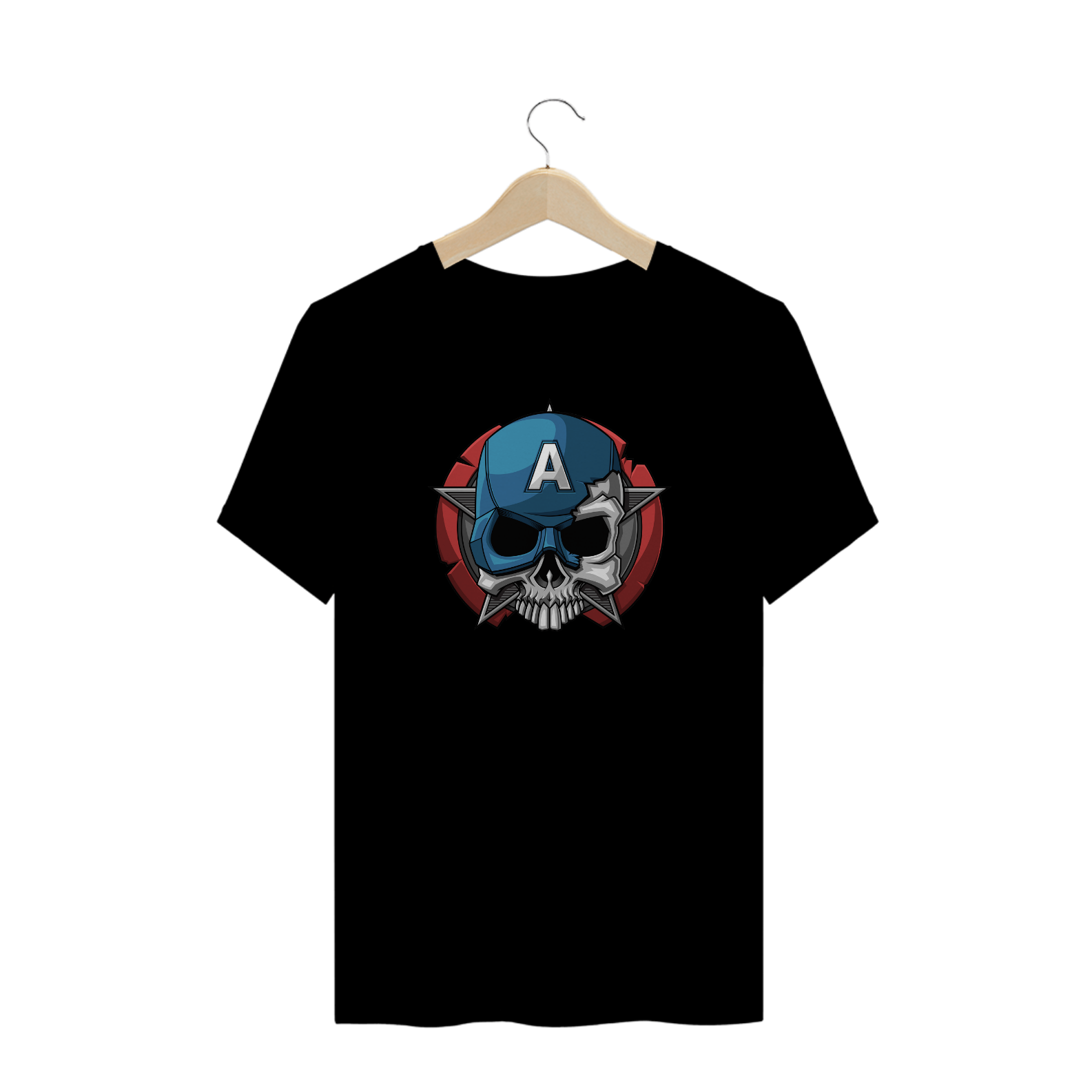 T-Shirt Capitão América Caveira