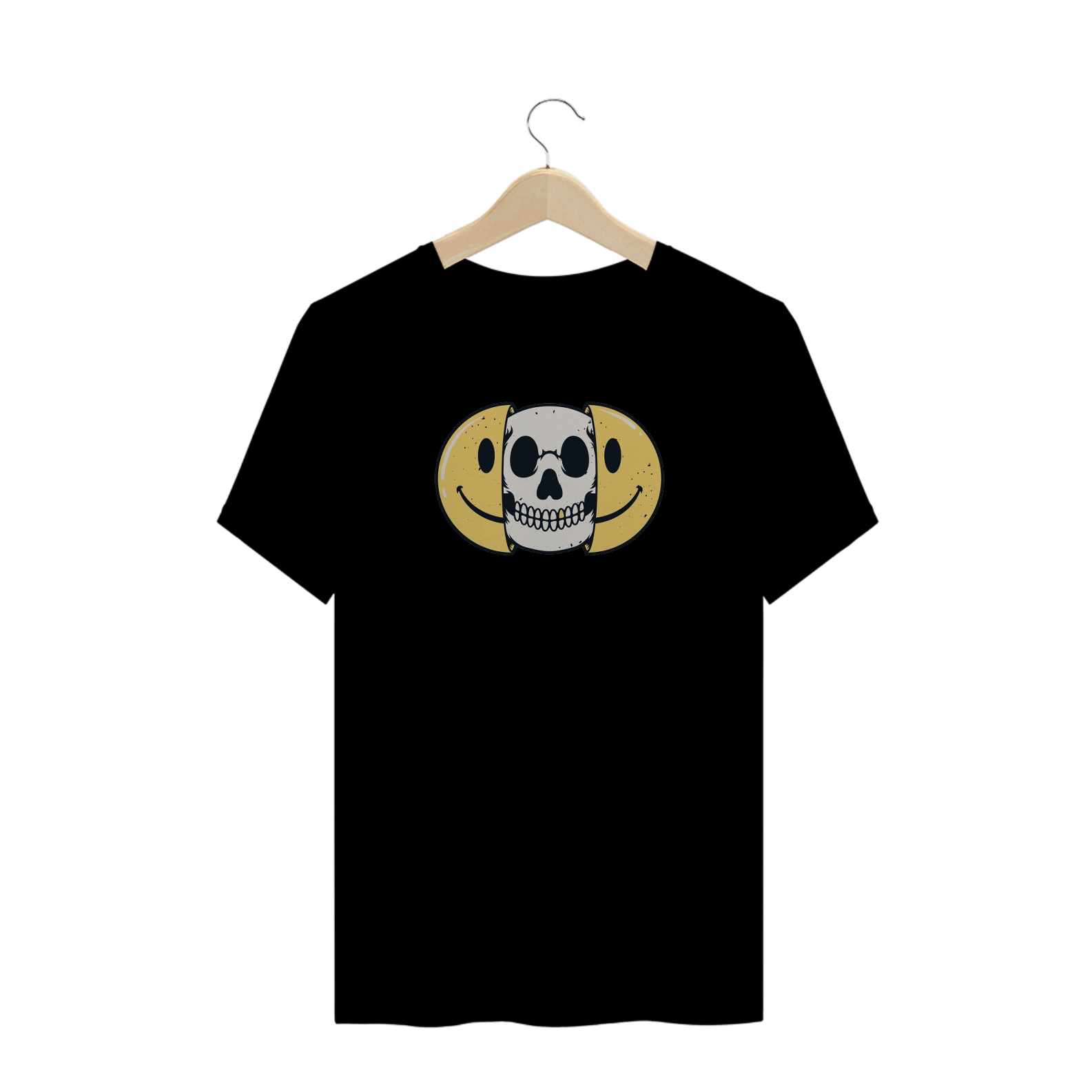 T-Shirt Skull Emoticon