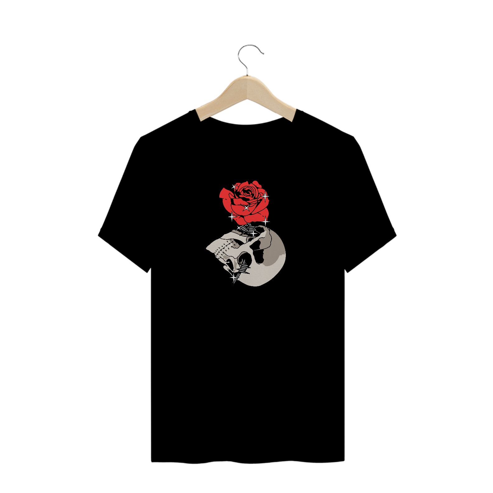 T-Shirt Skull Rose