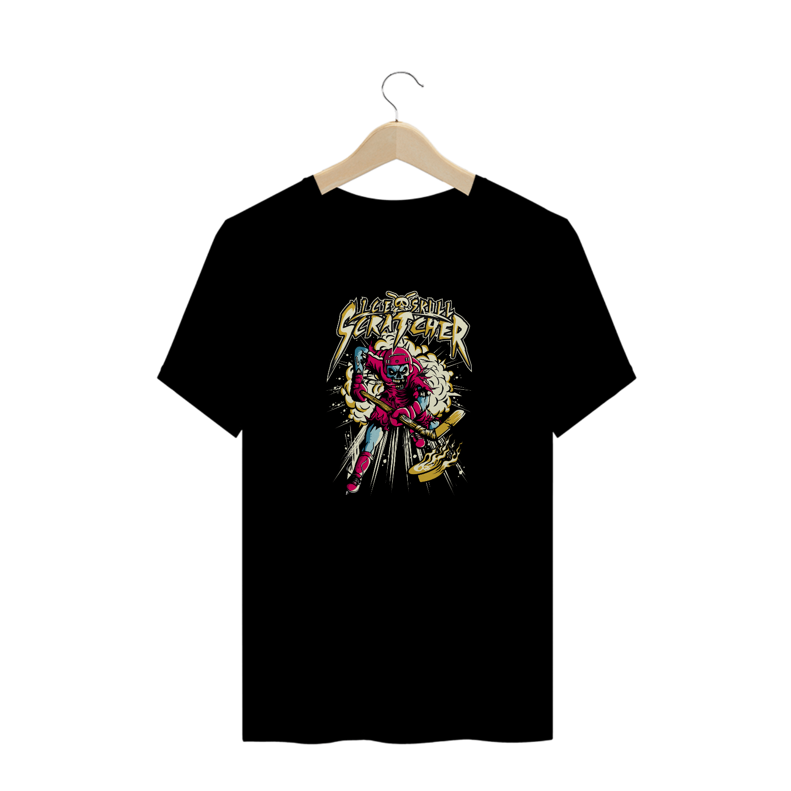 T-Shirt Skull Hockey