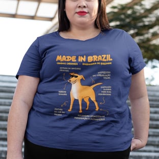 Nome do produtoCamiseta Plus Size Vira-lata Caramelo Made in Brazil