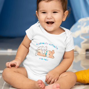 Nome do produtoBody Bebê Masculino Facilmente Distraído por Pets