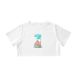 Nome do produtoBlusa Cropped Gato Distanciamento Social